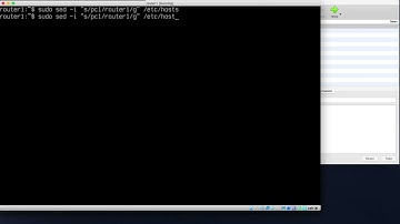 Routing with Alpine Linux. Three routers and four PCs.