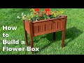 How to build a flower box  stand up planter  woodworking project