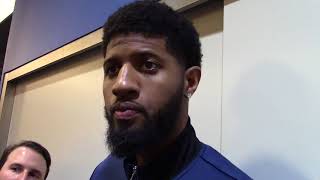 Paul George Postgame Locker Room interview 3-8-18