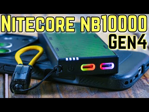 Nitecore NB10000 Gen 4 power bank review - carbon fiber, fire retardant, RGB lights!