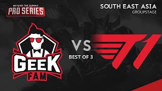 Geek Fam vs T1 Game 3 (BO3) | BTS Pro Series: SEA