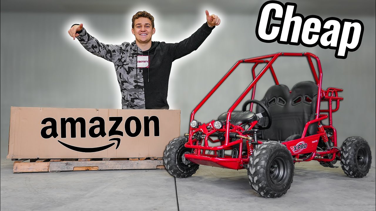 Testing Cheap Amazon Go Kart!! (It gets Destroyed) - YouTube