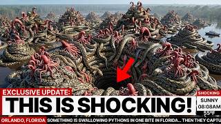 Something Is Swallowing Pythons Whole in Florida… What They Caught on Camera Is Insane