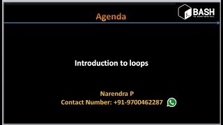 Complete Shell Scripting Tutorals | Introduction to loops