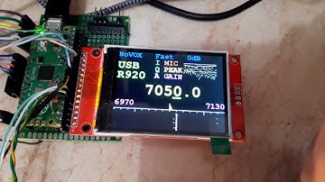 uSDR-Pico with FFT/Waterfall on TFT Display + Visual Scope