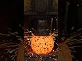 Red Hot Molten Metal Ball vs Hydraulic Press 😱🔥 Ultimate Crush!$HydraulicPress #RedHotMetal#shorts