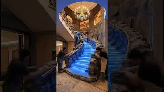 😱 Old Floor Transformation Into Luxury Staircase | Amazing Interior Makeover #shorts