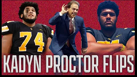 Kadyn Proctor FLIPS commitment from Iowa to Alabam...