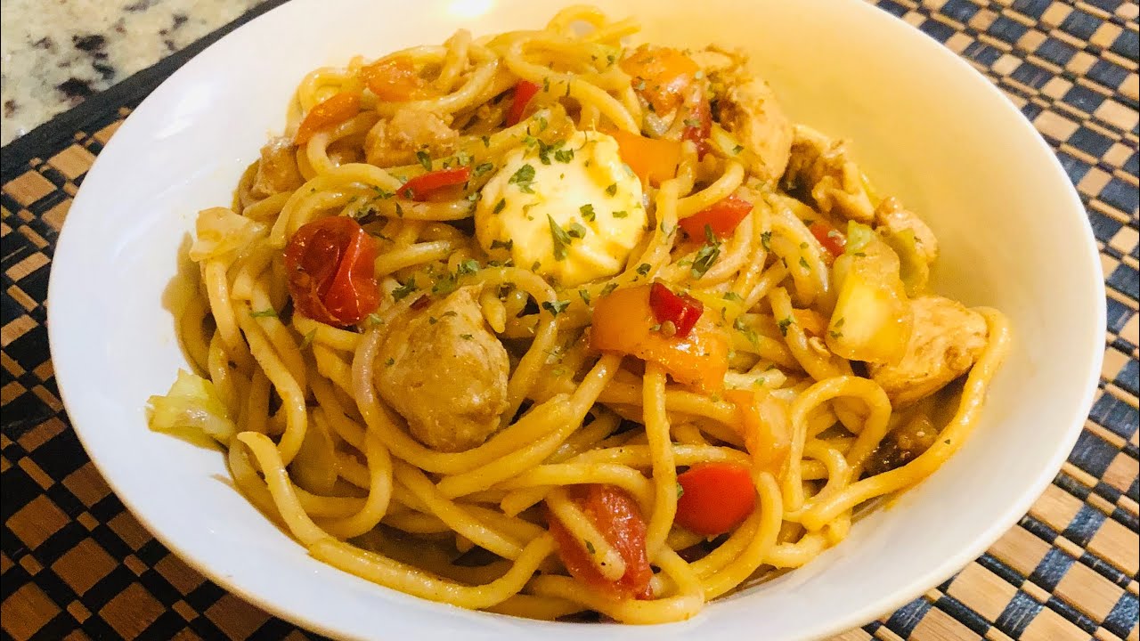 Spaghetti With Chicken & Vegetables Comfort & Cozy Recipes 🍁 YouTube