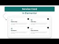 Design Services Card in Elementor | WordPress | Elementor