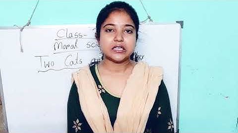 class 3 moral science "Two cats and the monkey"