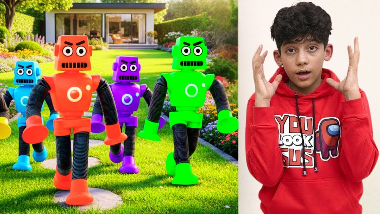 Robot Rahasia Bangun di Malam Hari! 😱 Jason dan Alex Masuk Dunia Robot Ajaib 🤖