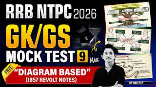 RRB NTPC 2026 | GK/GS Mock Test 09  | Most Important MCQs | Free Notes | By Ravi Sir