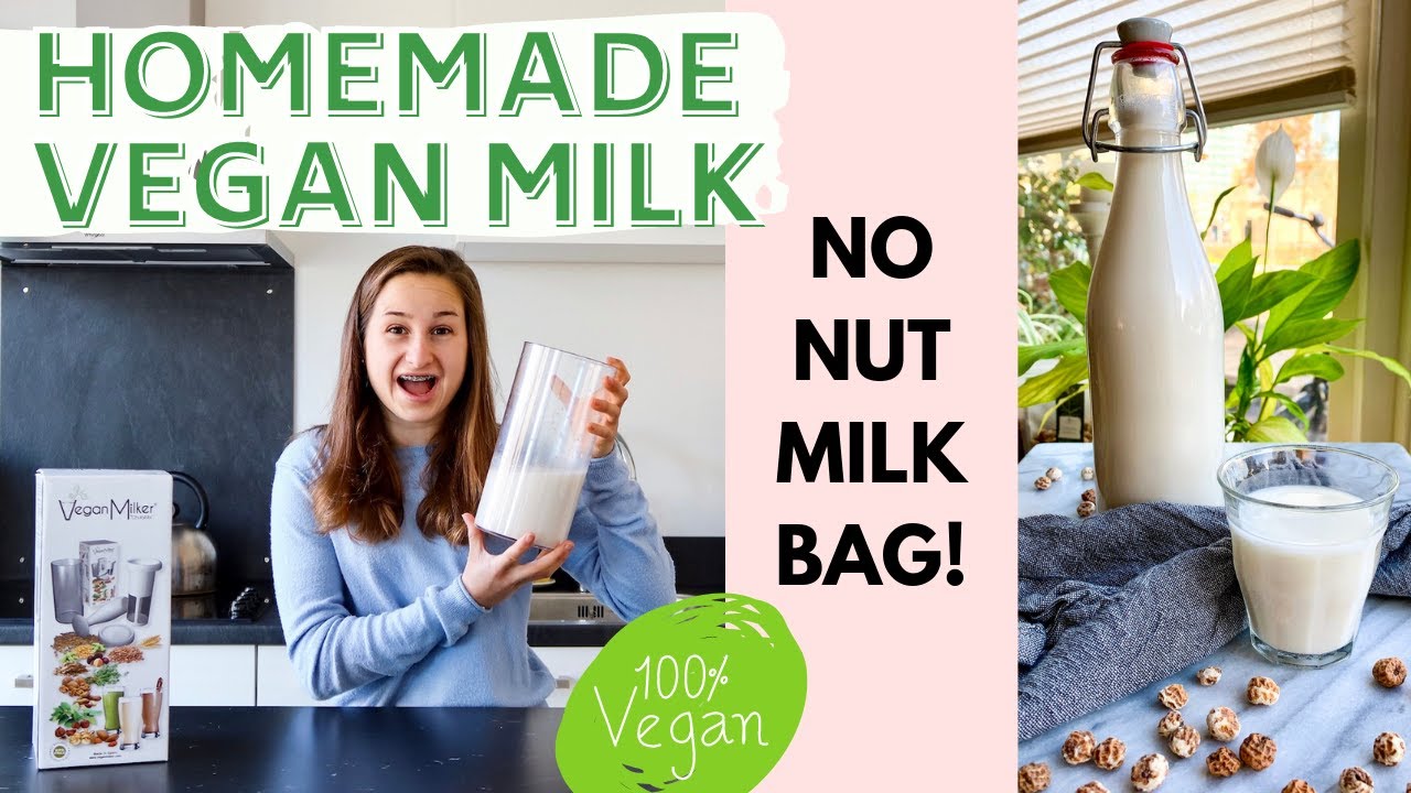 How to Make Homemade Vegan Milk | NO NUT MILK BAG!