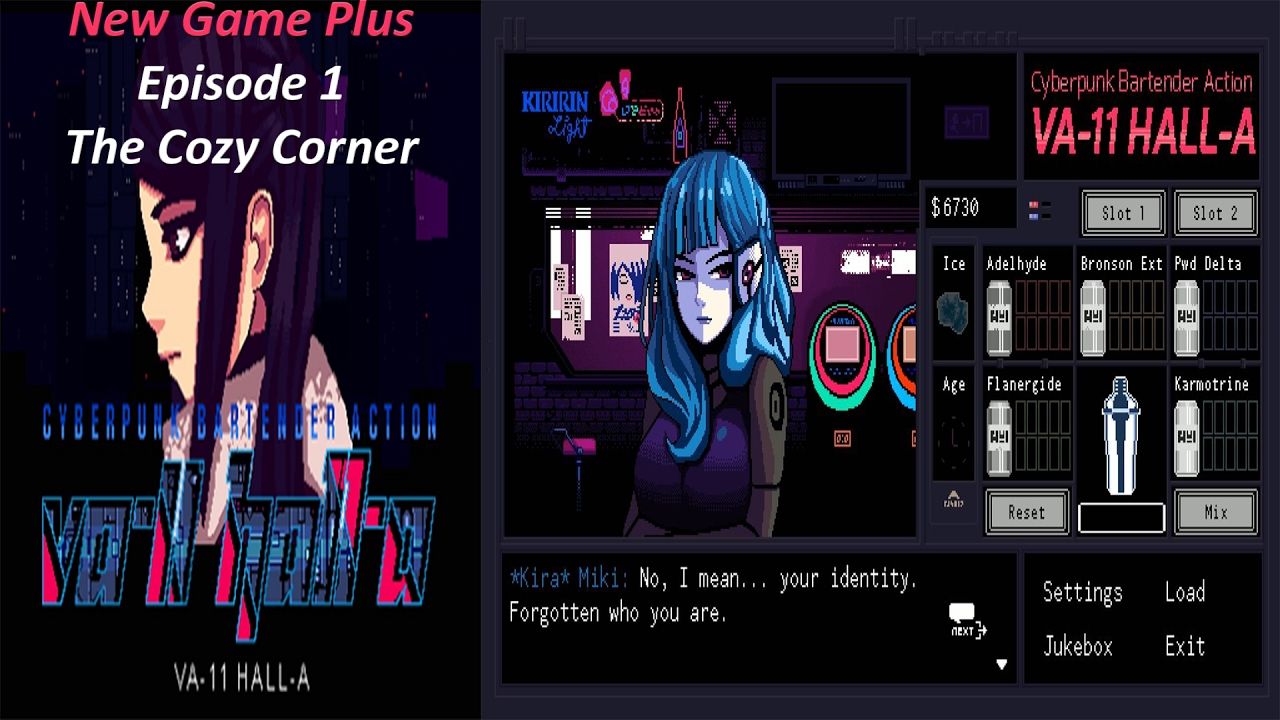 VA-11 Hall-A: Cyberpunk Bartender Action - NG+ Episode 1 - The Cozy Corner  - YouTube