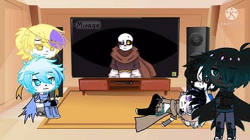 Sans aus react to ink (1/?) {read description} //my au//