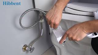 How To Install Hibbent Toilet Seat Bidet Attachment 2703