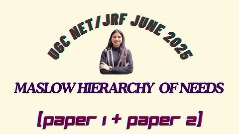 MASLOW HIERARCHY OF NEEDS UGC NET EXAM 📚🎯📖 IMPORTANT TOPIC FOR EXAM #jrf #phd #hpsc #ssc #viralvideo