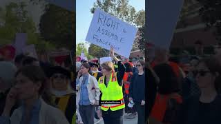 USC Faculty Group Marches in Support of Student Protestors