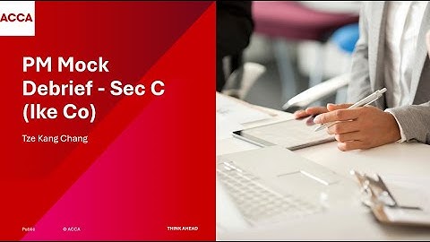 PM Pre-December 2025 Mock Debrief - Sec C (Ike Co)