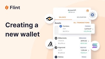 Getting started with Flint Wallet - Creating a new wallet.