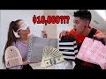 Buying EVERYTHING My Girlfriend Touches Blindfolded!