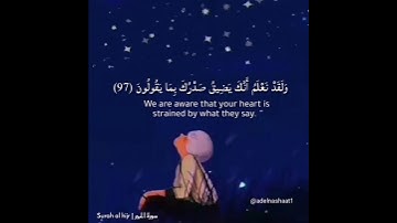قرآن كريم بصوت فارس عباد || حالات واتس اب دينية ( ولقد نعلم أنك يضيق صدرك بما يقولون)