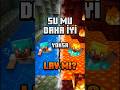Su Mu Daha İyi Yoksa Lav Mı? 🤔 #minecraft #shorts  #youtubeshorts #gaming #ytshorts #yt #youtube