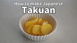 How to make TAKUAN | Japanese Yellow Pickled Daikon Radish with Turmeric for Sushi and more!Turmeric