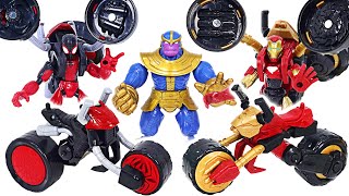 マーベルベンドアンドフレックス、フレックスライダースパイダーマン、アイアンマン！| ドゥドゥポップトイ