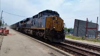 [CSXT]3089 [ES44AH] & 4758 SD70MAC Leads U306-02 Empty Coal Train NB  In Fay NC W/A Loud K5HL