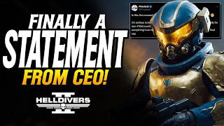 Helldivers 2 CEO Finally Makes A Statement On The PSN Linking!