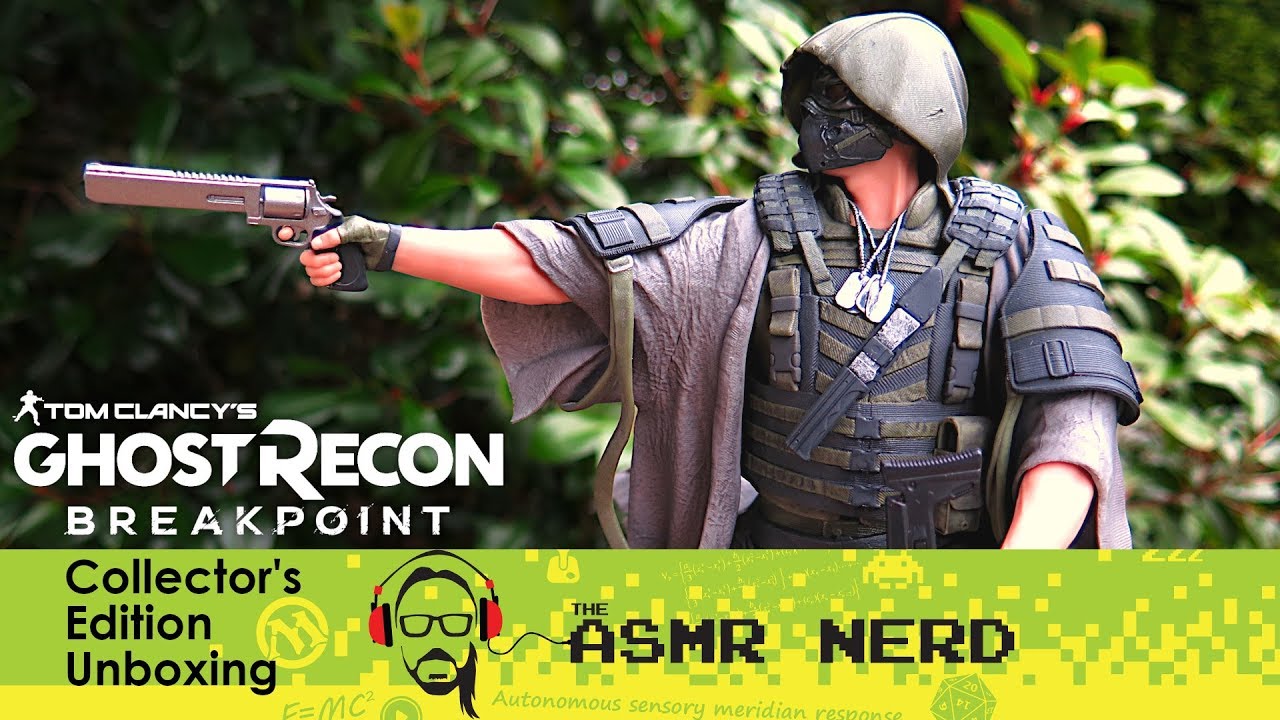 ASMR Unboxing | Ghost Recon Breakpoint Wolves Collector's Edition (whispering, tapping) asmr video cosa sono