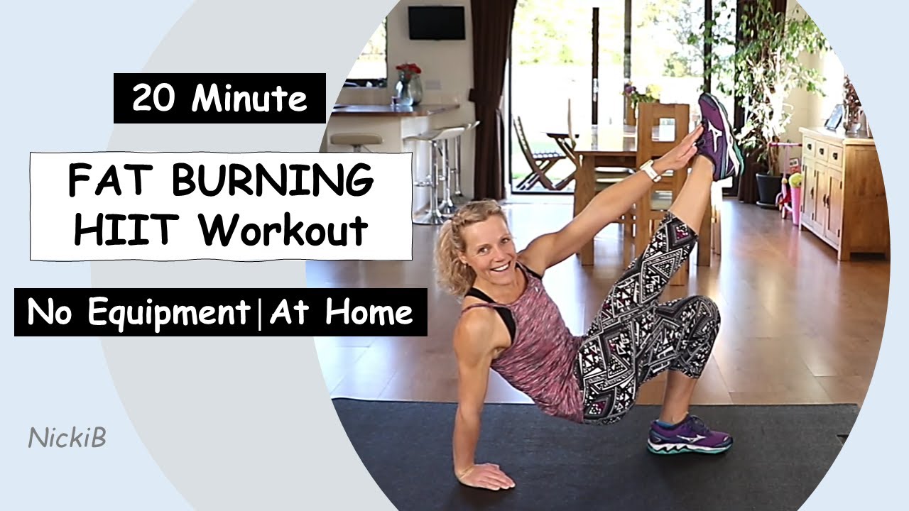 20 Minute FAT BURNING HIIT Workout│At Home│No Equipment - YouTube