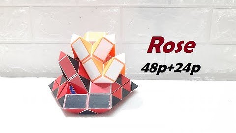 COMBINATION OF 2 SNAKE CUBE (48p+24p) - Rose