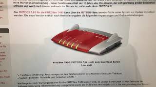 Fritzbox Berlin/Germany: Firmware Updates; Non applicable industrial IT solutions