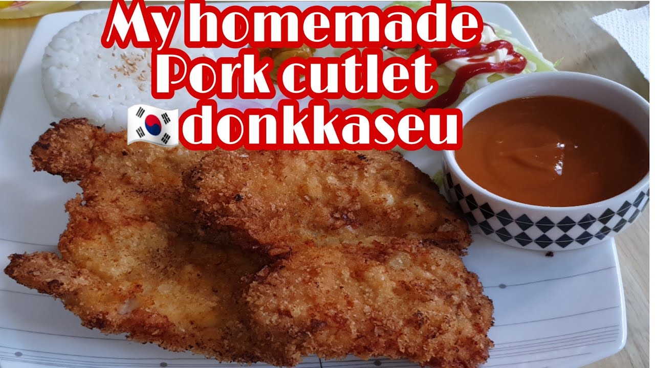 HOMEMADE PORK CUTLET🇰🇷korean donkkaseu 돈까스 YouTube