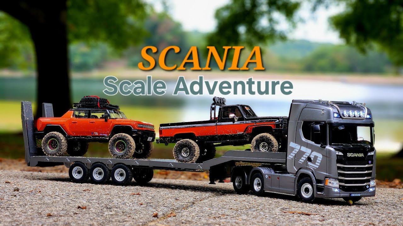 Huina 1501 Scania 770s V8 Takes My 1:18 Scale Fms Fcx18 Rc