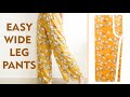 [ALL SIZES] Easy To Make A Pair Of Wide Leg Pants For Beginners | Thuy Sewing