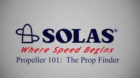 SOLAS Propeller 101: Using the Rubex Prop Finder