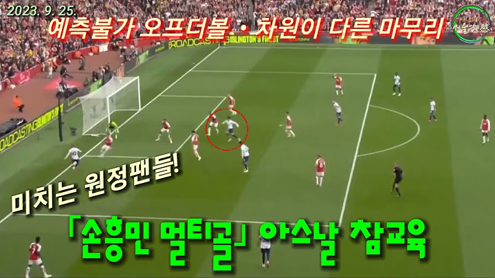 손흥민 멀티골 ｢아스날 패닉 • 미친 현장반응｣