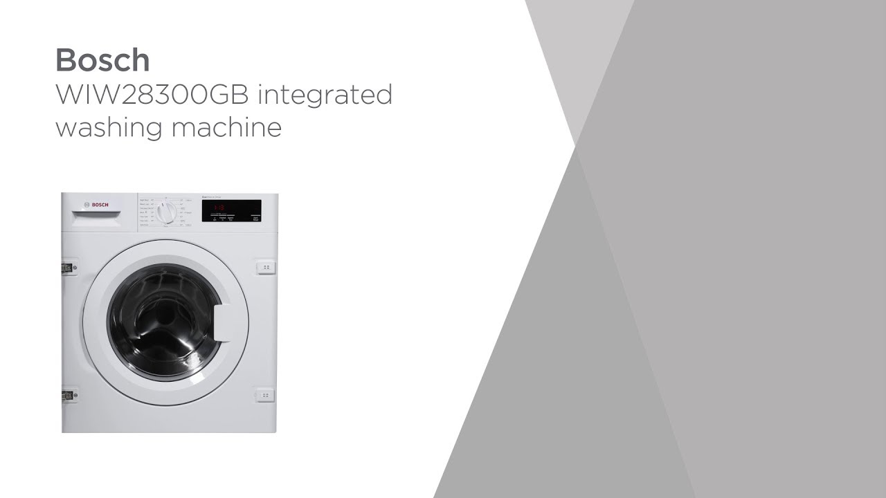 Bosch Serie 6 Wiw28300gb Integrated 8 Kg Washing Machine Product