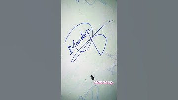 Mandeep name Signature #youtube #design #art #viral #trending #shorts
