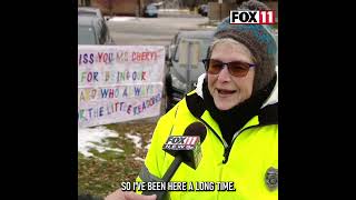 Appleton crossing guard retires; tearful goodbyes