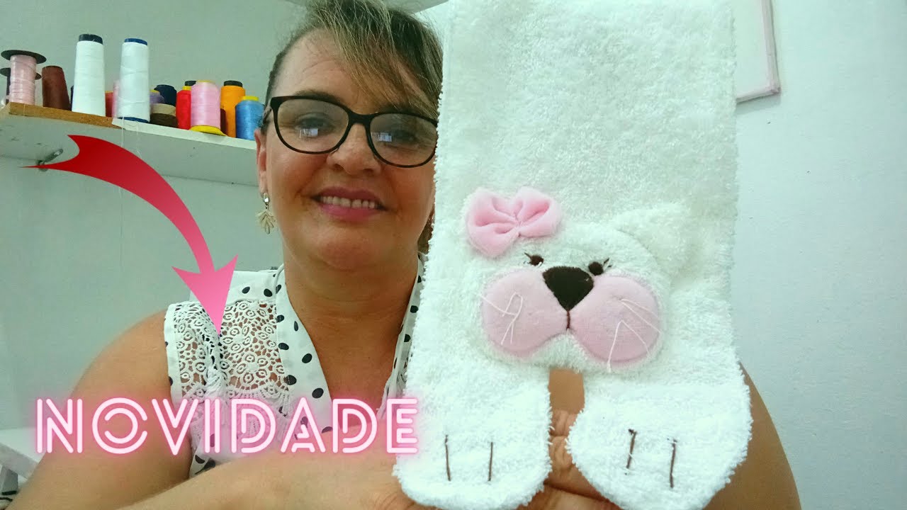 *NOVIDADE*COMO FAZER UM PANO  DE OMBRO DE GATINHO