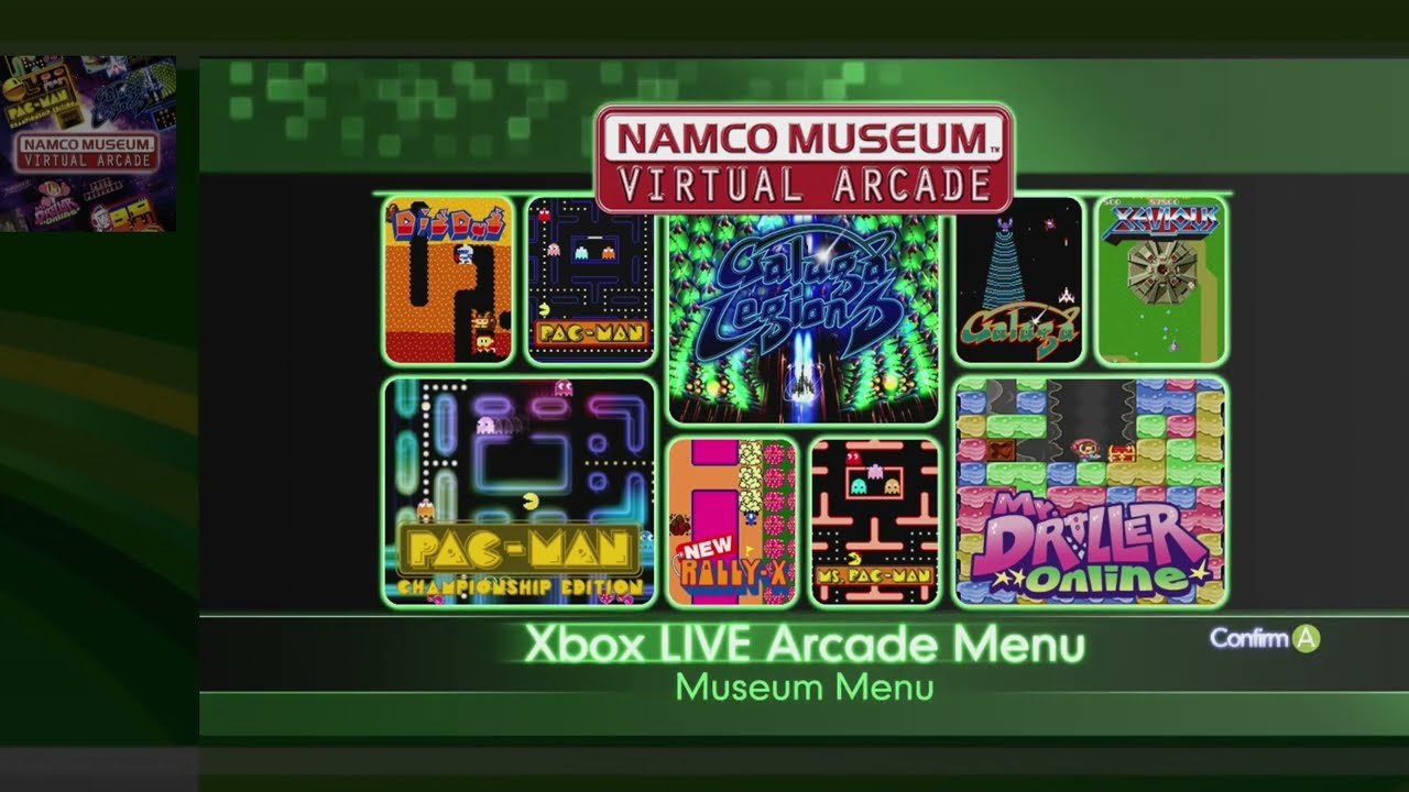 Xbox 360 Games Namco Museum Virtual Arcade For Xbox 360 (Renewed) - 30+  Classic Arcade Games My Arcade Atari Gamestation Pro, image size:1280x720