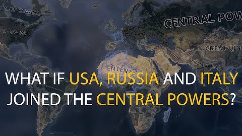 HOI4 Timelapse - What if USA, Russia and Italy joined the Central Powers in WW1?
