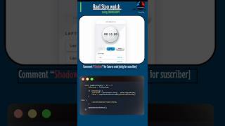 Real Stop watch using JavaScript #coding #webdesign #uidesignlearning #JavaScript