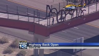 I-40 reopens after hours-long standoff with armed woman