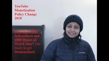 YOUTUBE MONETIZATION POLICY CHANGE 2018 - IMPACTING SMALL CHANNELS